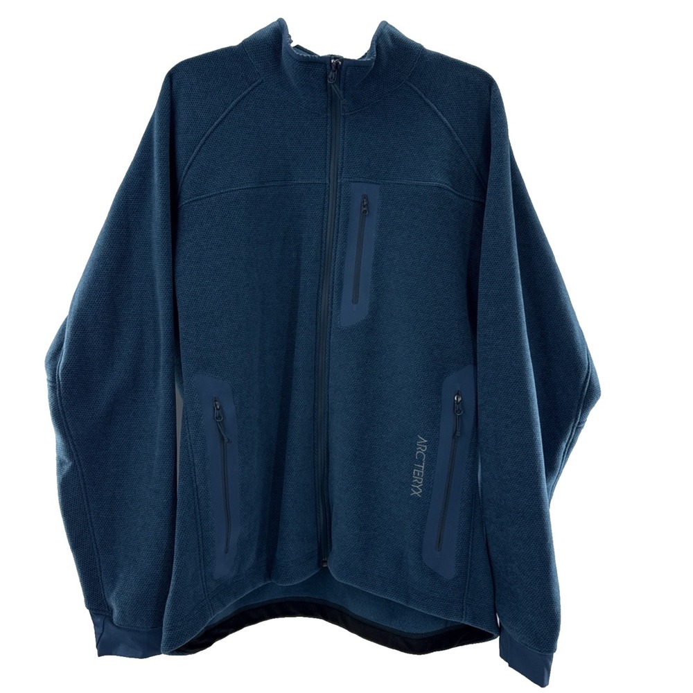 Arc'teryx‎ Strato Fleece Full Zip Jacket Mens XL Blue